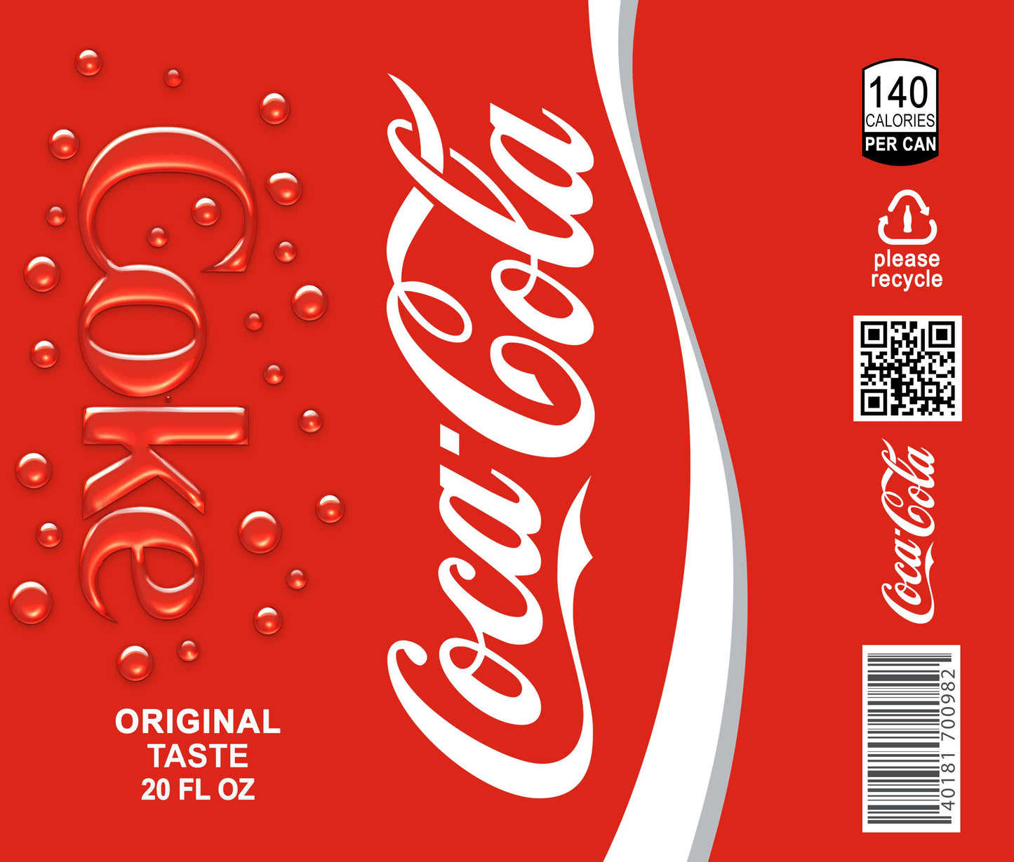 20 oz Tumbler "Coca-Cola" with plastic lid and straw