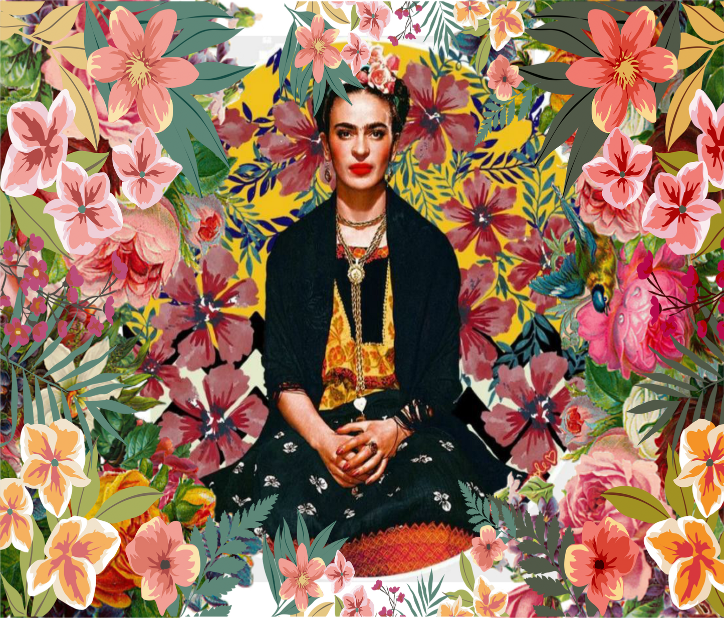 20 oz Skinny Tumbler "Frida"