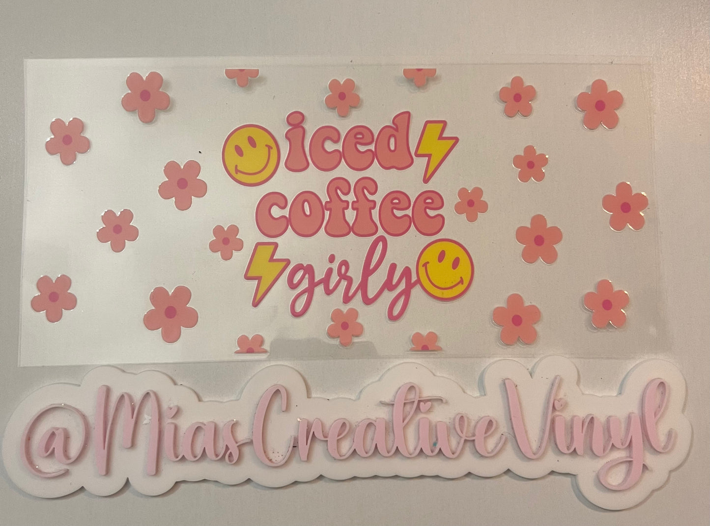 UVDTF 16oz iced coffee girly