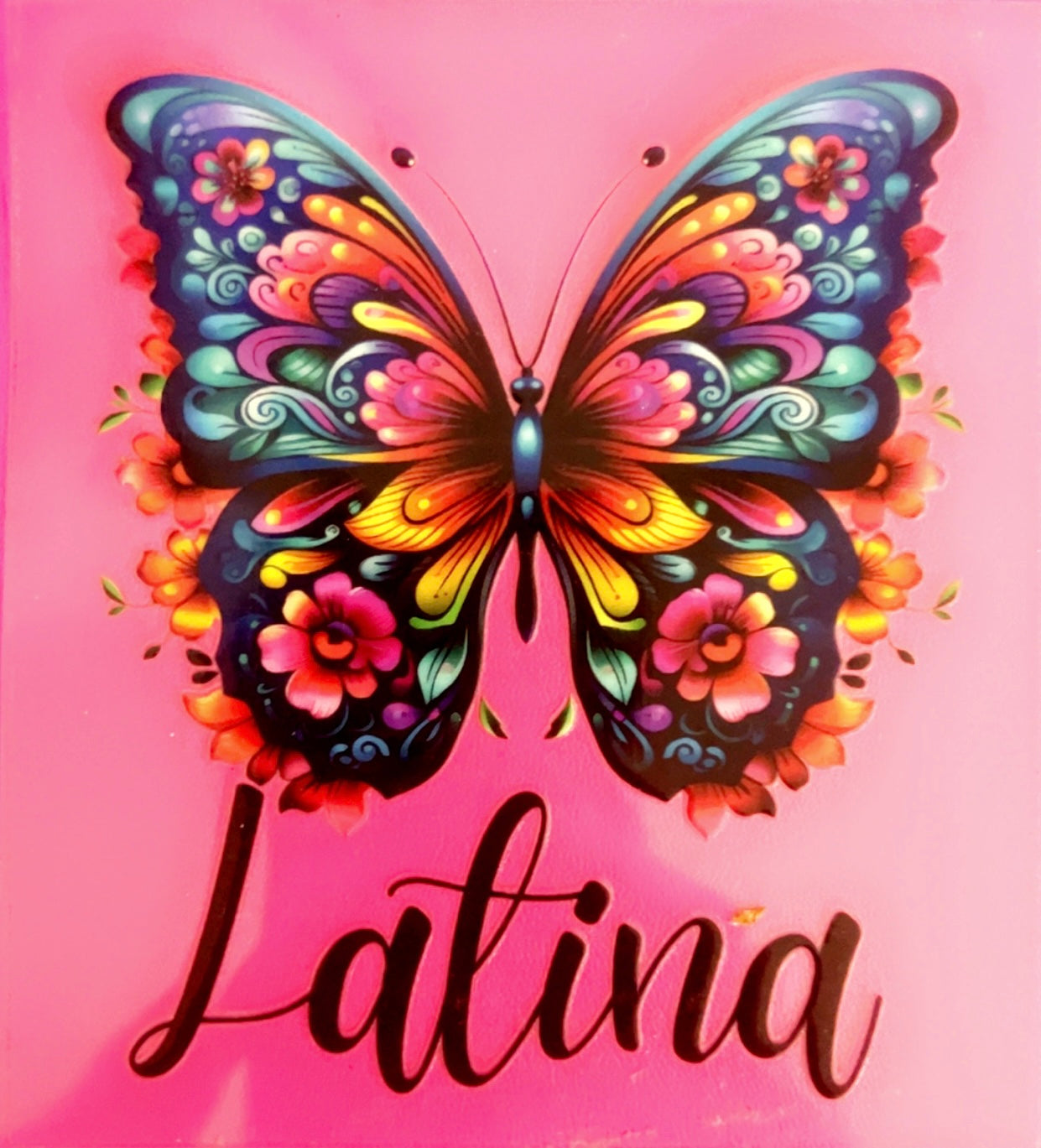 Decal UVDTF 4in Latina Butterfly