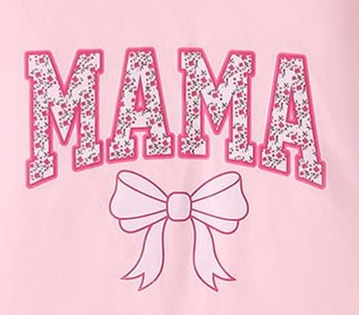 DTF Vinyl - Floral Mama w Bow