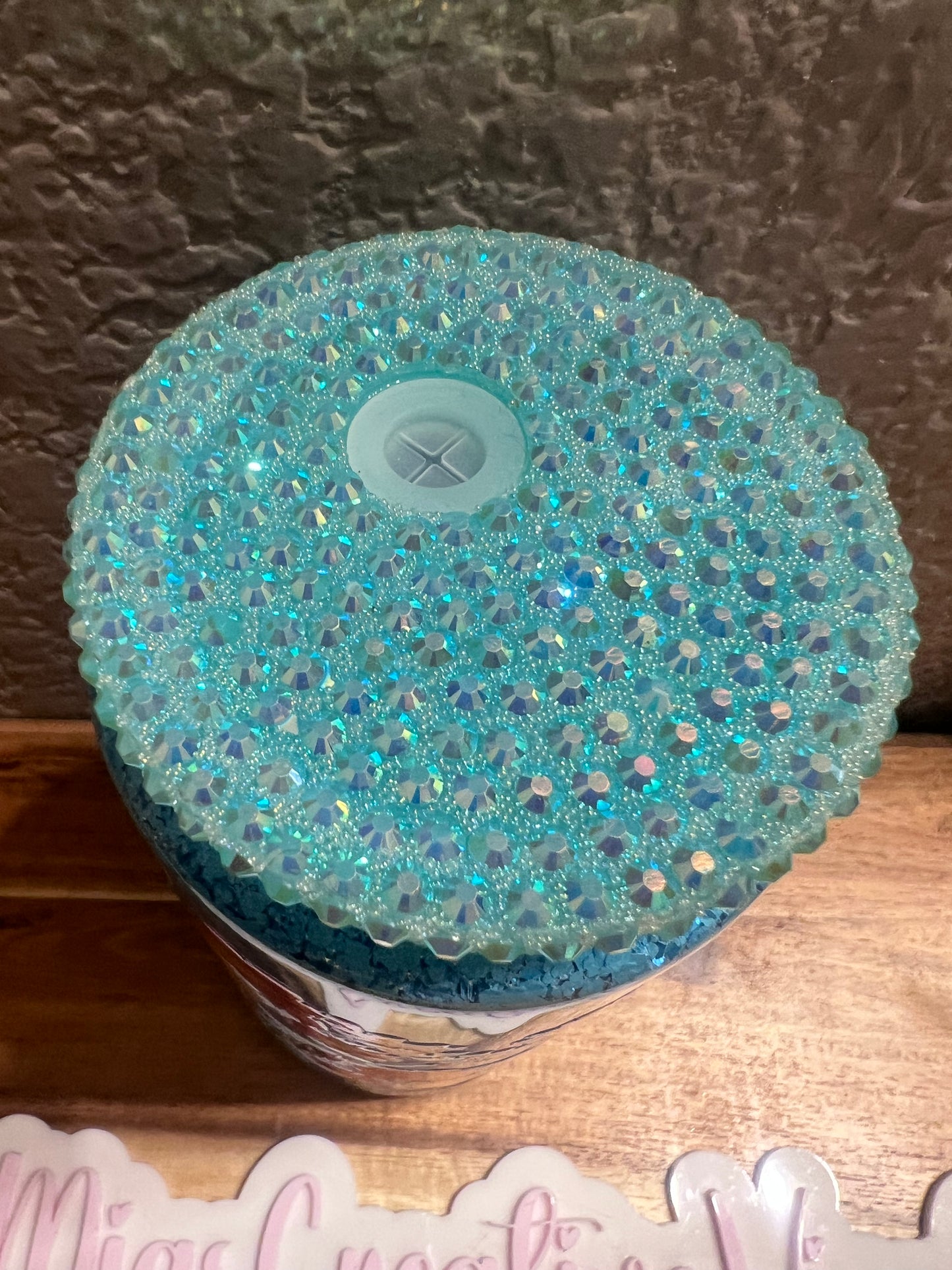 20oz Red/Blue Cafecito Glitter Glass Snow Globe