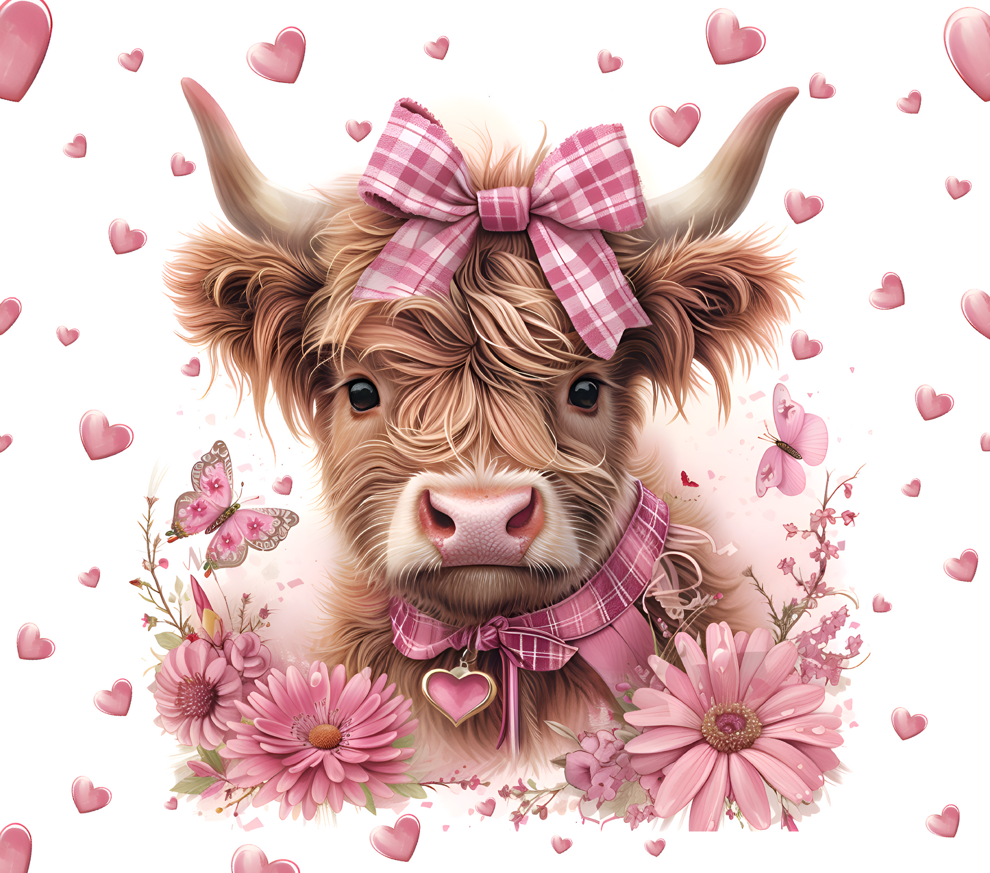 Sublimation - Pink Highland Cow