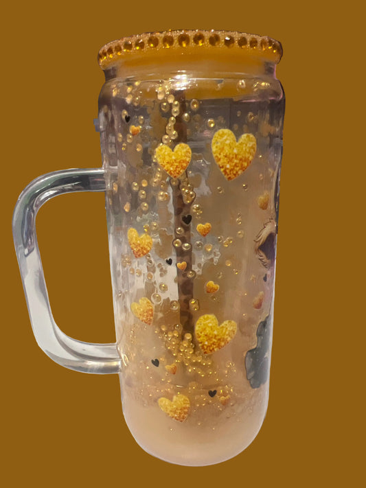 20oz Glass Double Wall Tumblers with handle.