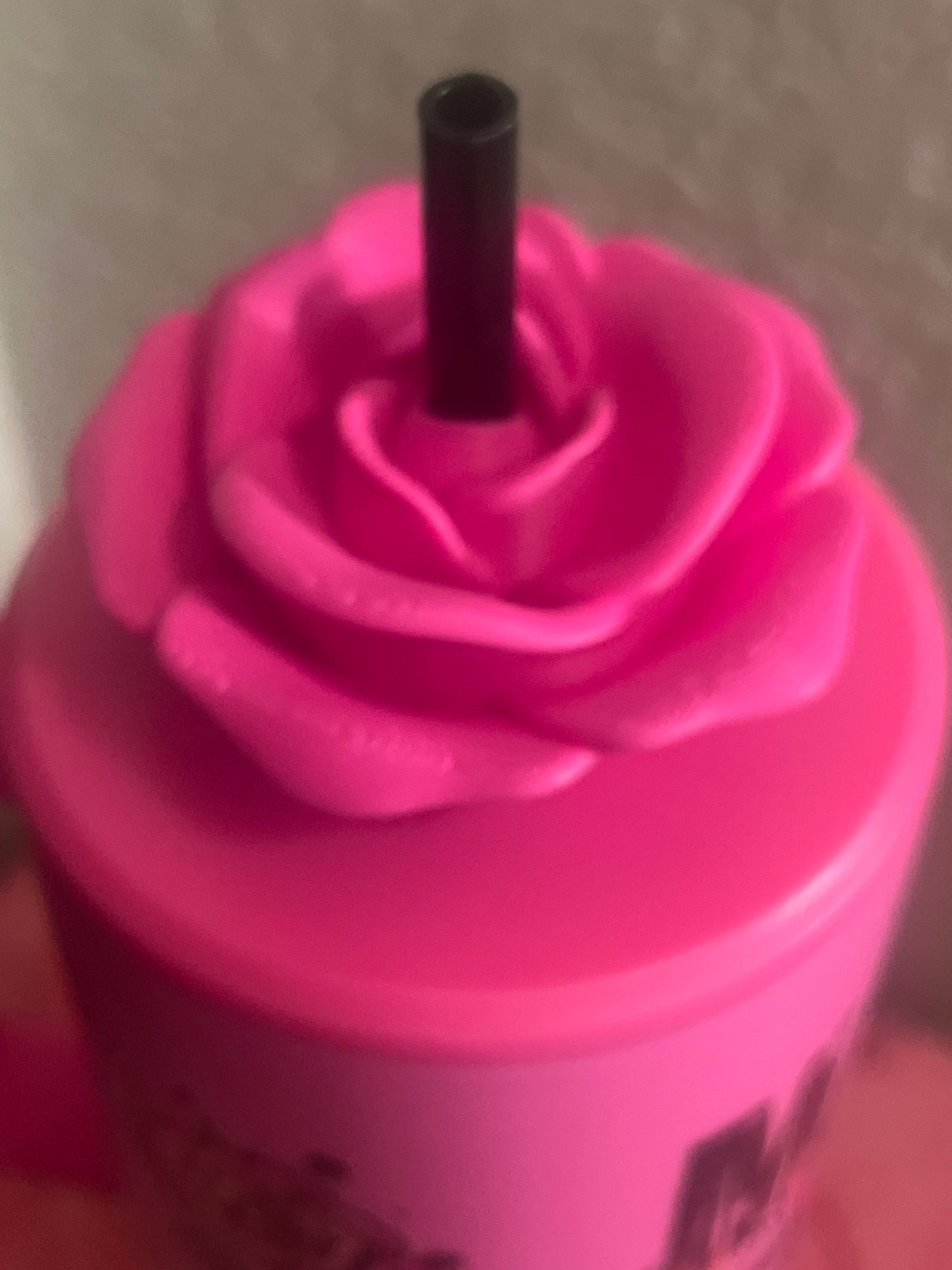 40oz MAMA Pink Stainless Steel tumbler with oversized Rose topper