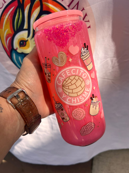 Cafecito y Chisme, 20oz Glass Snow Globe