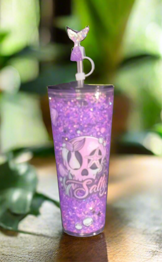 24oz Salty Skully snow globe bundle w matching keychain