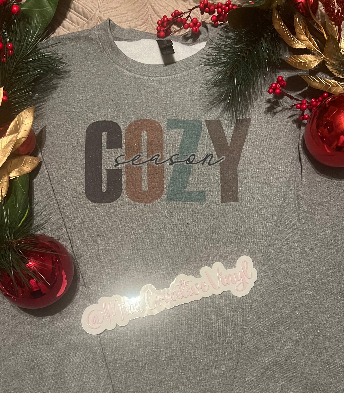 COZY Season Heather Gray Sweatshirt