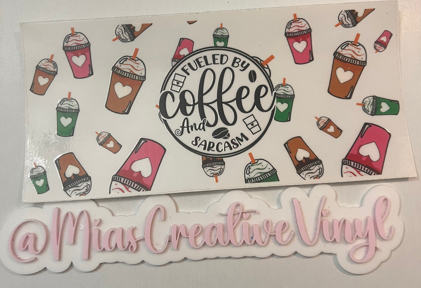 UVDTF 16oz Ice Coffee Colorful cups