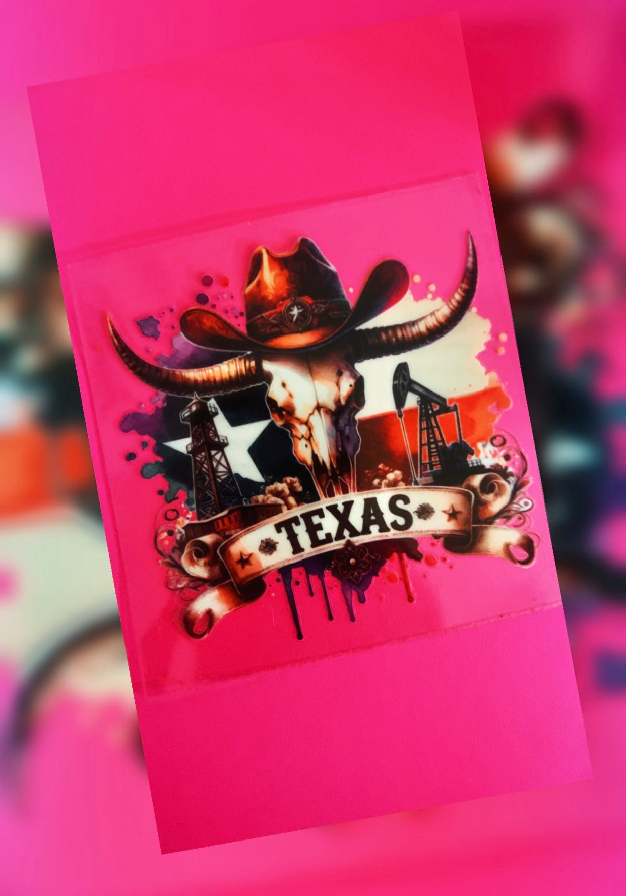 Decal UVDTF 4in Texas Longhorn