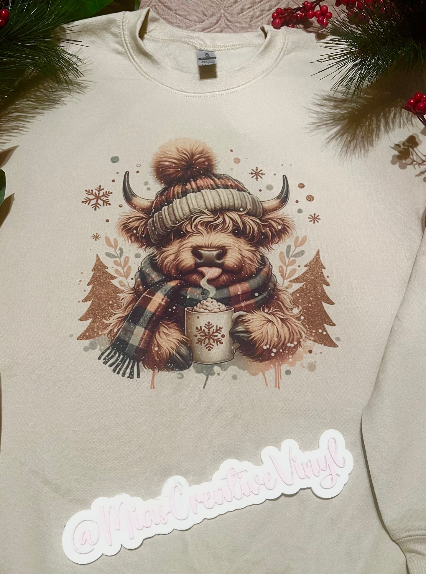 Adorable Highland Cow Sweatshirt