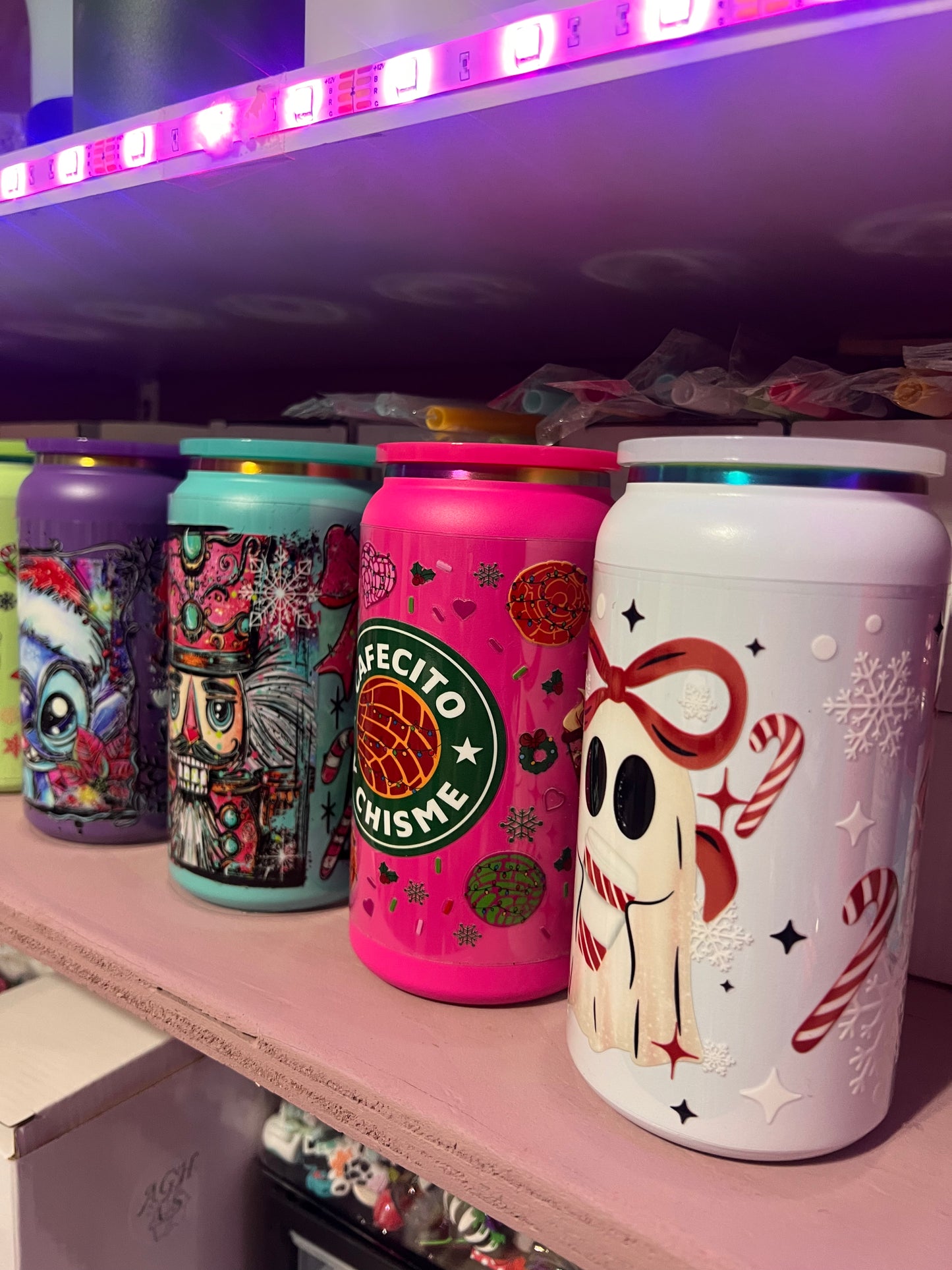 16oz Stainless Steel Rainbow Tumblers -Sublimation or Cupwrap