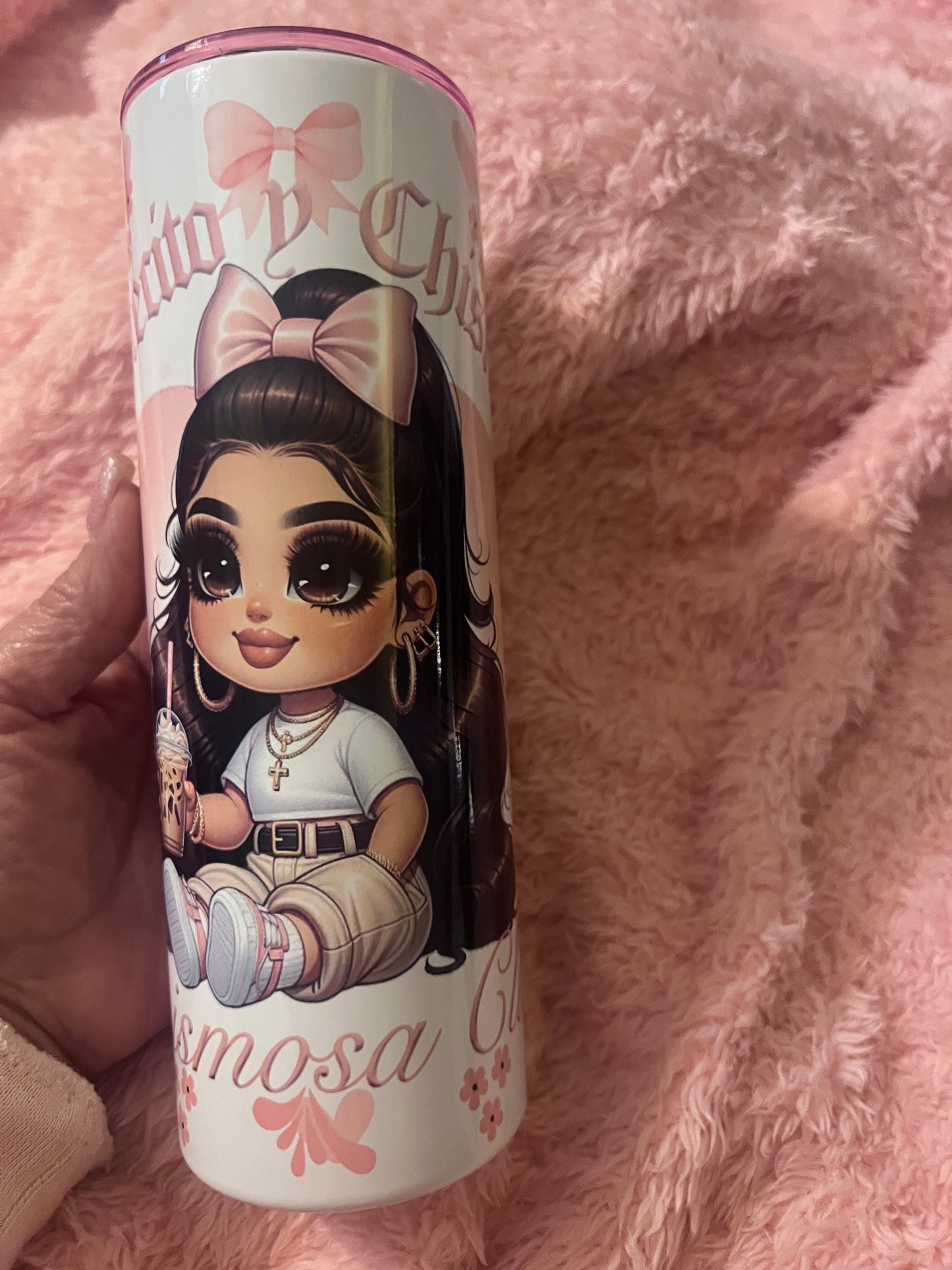 20oz Cafecito y Chisme Talavera pattern Tumbler