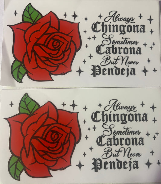 UVDTF 16oz Chingona (Spanish)