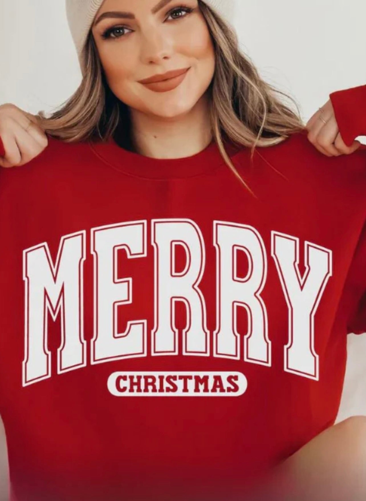 Varsity Merry Christmas Ready to Wear Sweatshirt